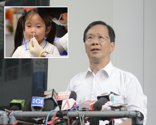 郭家麒指,噴鼻式疫苗2歲小童都可接受,應增加名額。 資料圖片