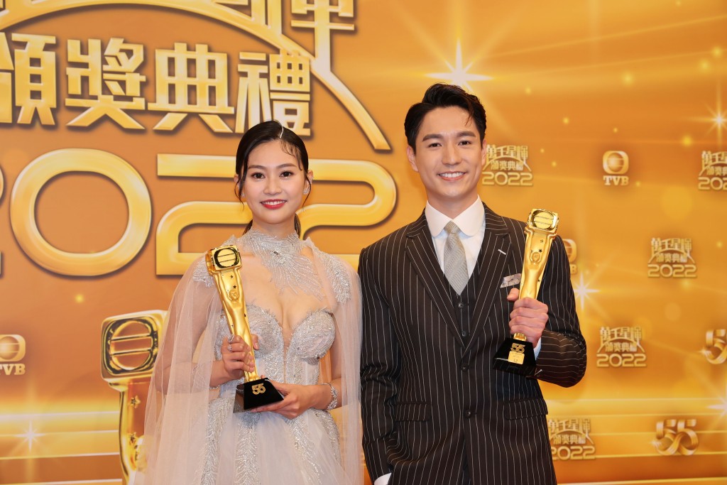 在前年台庆颁奖礼，郭柏妍更获得「飞跃进步女艺员」奖。