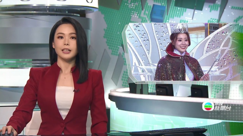 TVB主播林婷婷昨晚（30日）報道香港小姐2026誕生。