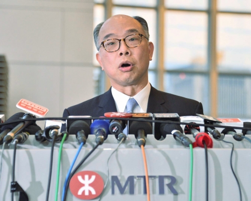 陳帆指未查明前不准港鐵恢復測試新信號系統