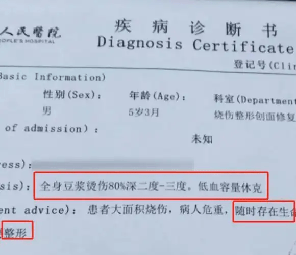 醫院診斷書。 醫院診斷書。