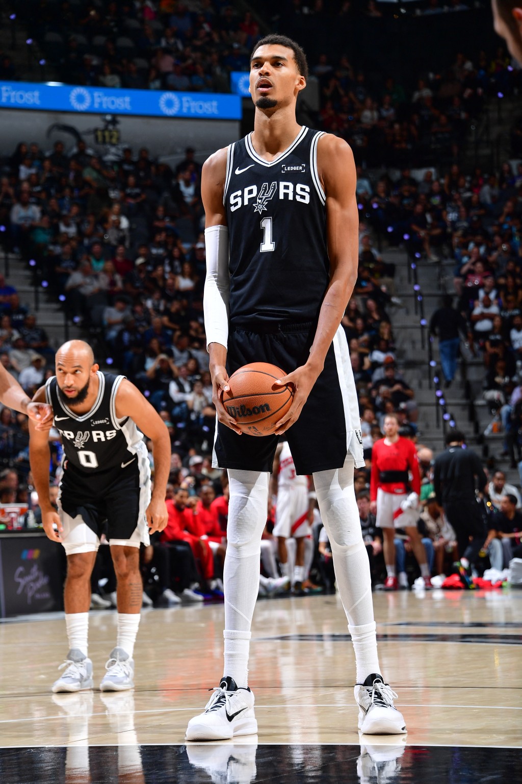 雲班耶馬今場10次射罰球全部命中。法新社 雲班耶馬今場10次射罰球全部命中。法新社