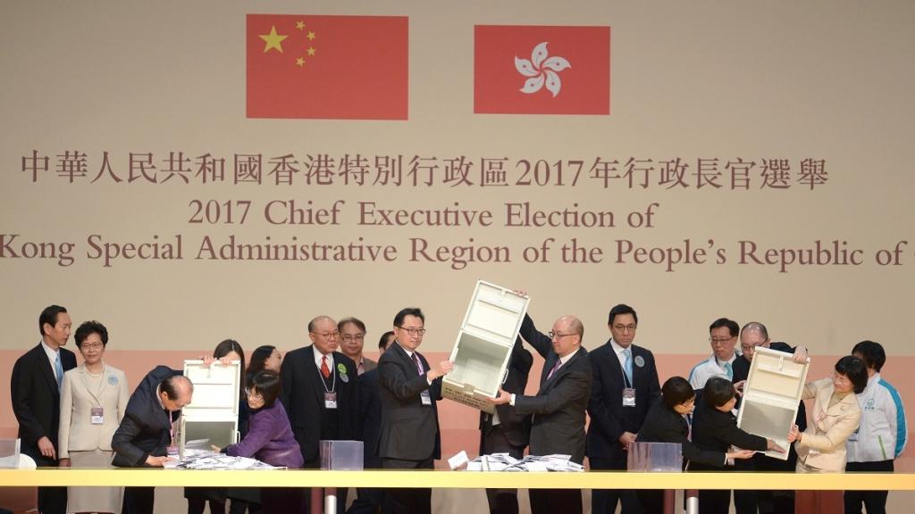 上屆特首選舉。資料圖片