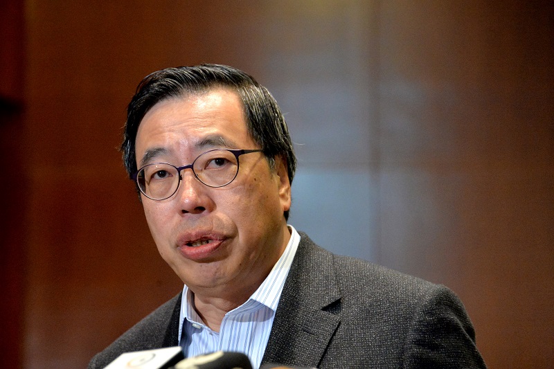 立法會主席梁君彥確診新冠病毒。資料圖片