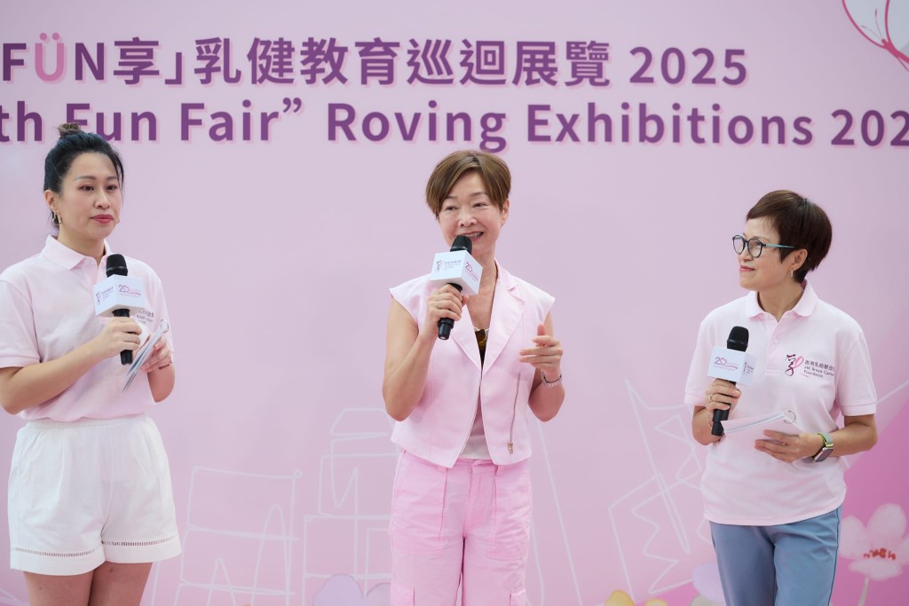 香港乳癌基金會大使譚玉瑛鼓勵乳癌患者並不孤單。