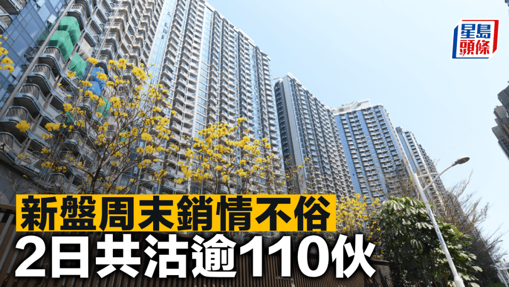 新盤周末銷情不俗 2日共沽逾110伙