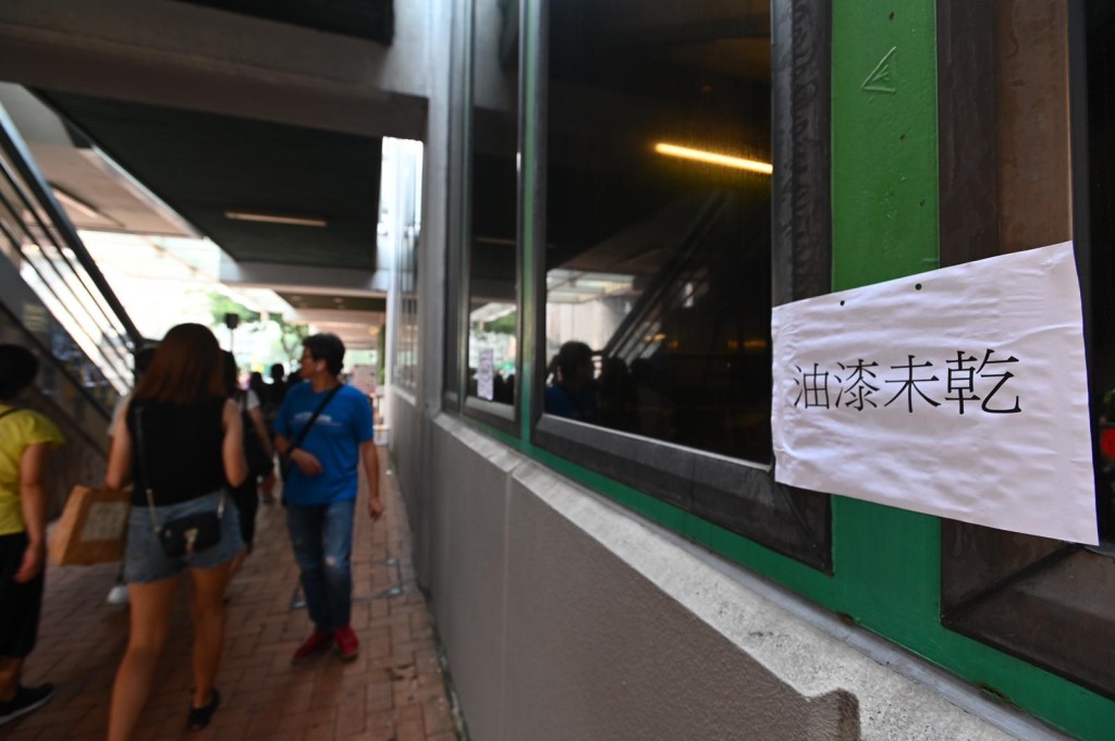 車站清潔工作大致完成。