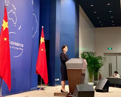 華春瑩時隔5個月再主持記者會。網上圖片