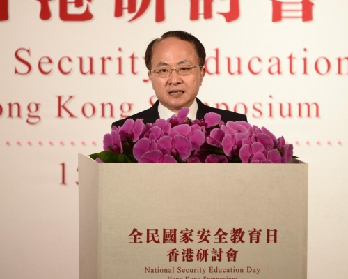 王志民大力批評有「港獨」激進分子肆無忌憚地以不同方式挑戰國家主權安全。