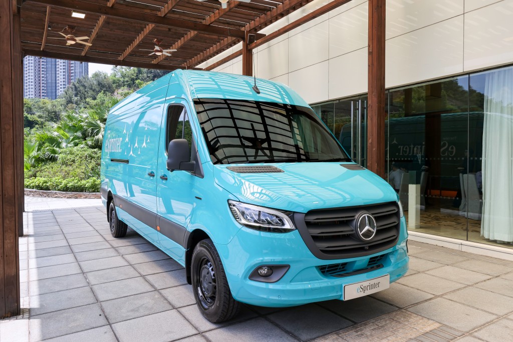 平治Mercedes-Benz eSprinter電動貨車今天(9月10日)中午在香港沙田凱悅酒店發表。