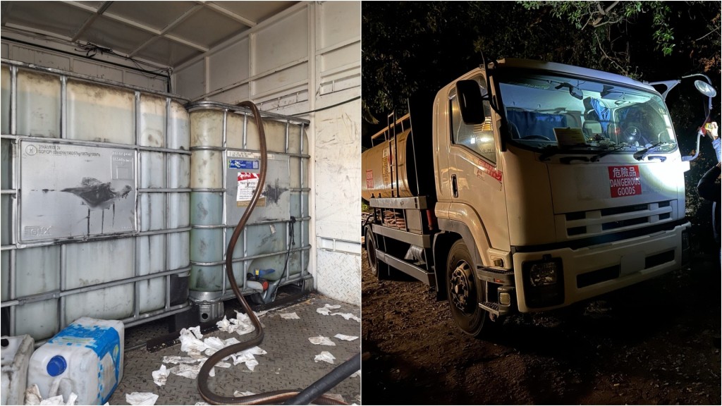 消防處連續兩日打擊鬼油 破西環及馬鞍山非法油站 檢逾萬公升柴油