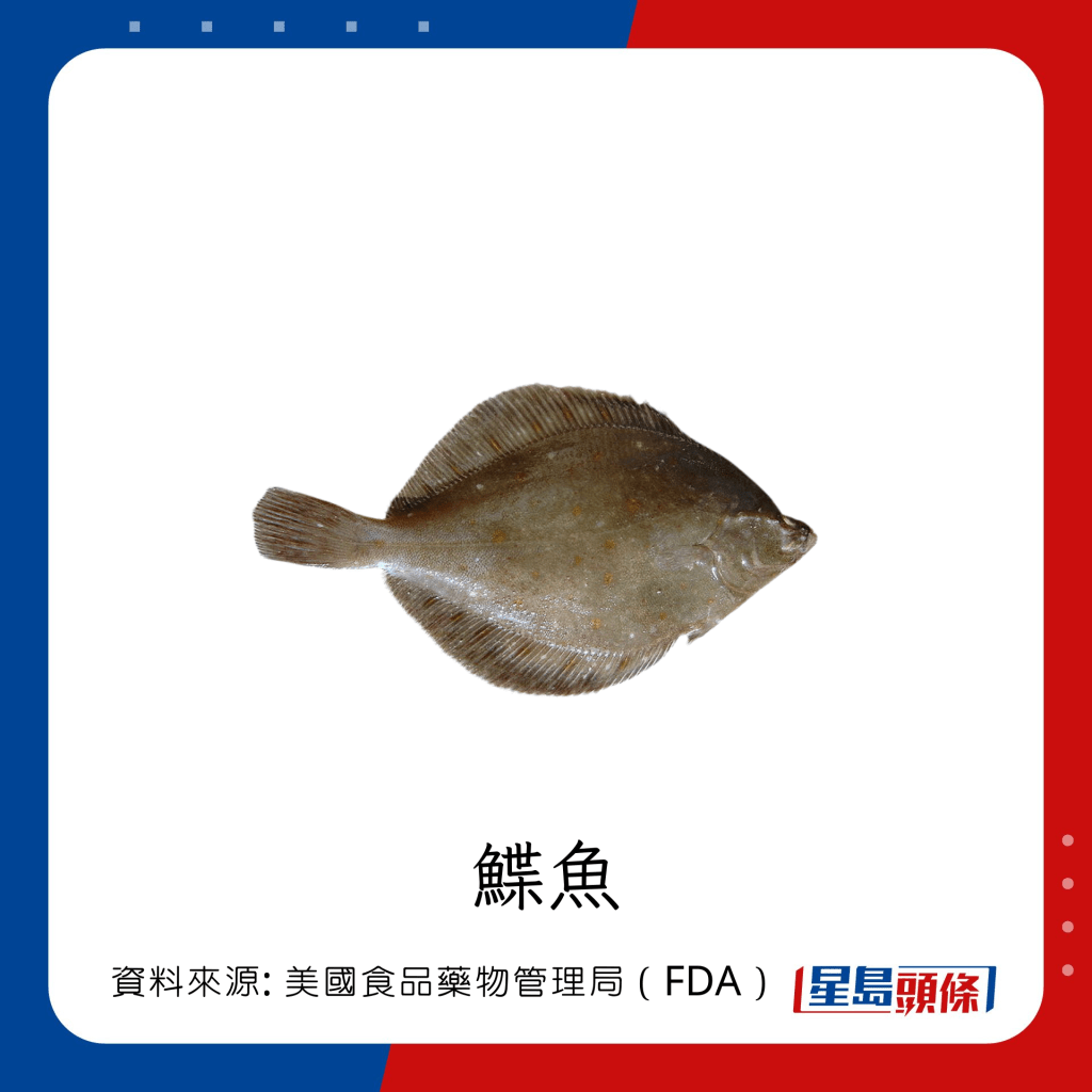 低水銀魚類 鰈魚