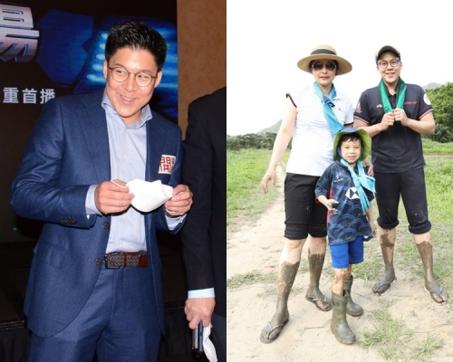 霍啟剛因為有郭晶晶這賢內助,小朋友與防疫事情全靠老婆搞掂。