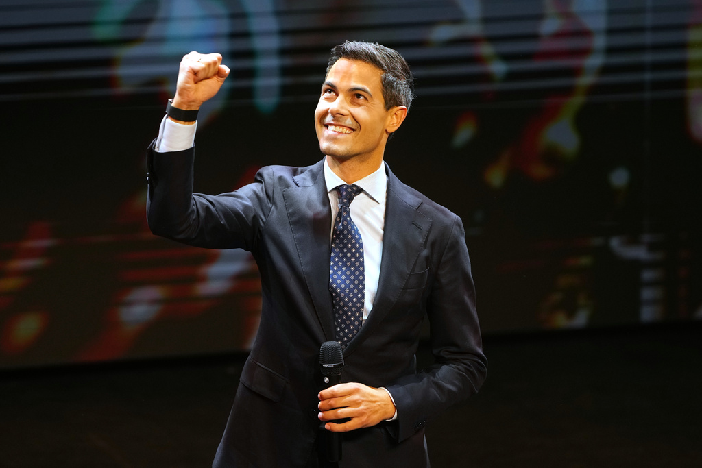 38歲的六六民主黨領袖耶滕有望成為荷蘭史上最年輕且首位公開出櫃的總理。美聯社