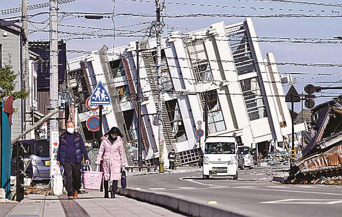 能登半島1月1日曾發生規模7.6強震，造成260人罹難。