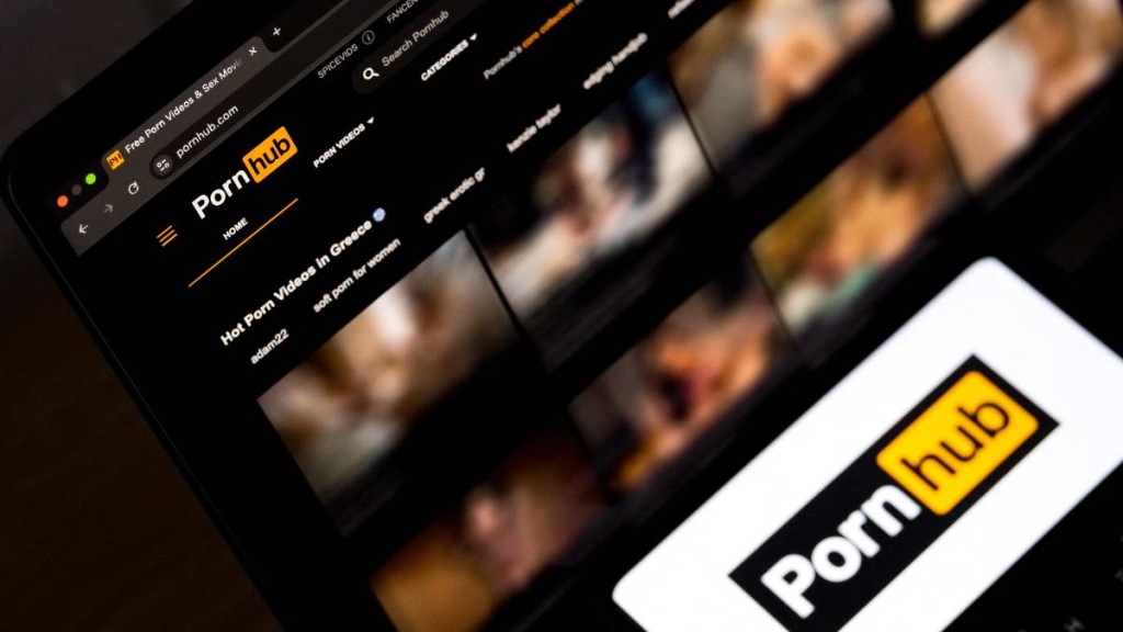 Pornhub近日发表2025年度回顾报告。（法新社）