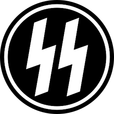 納粹黨衛隊「SS」標誌。