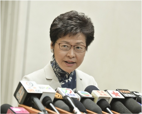 林鄭月娥表示兩院士致函習近平是非常正常的事。