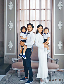 嘉熙一家四口去年搬到峇里岛居住。