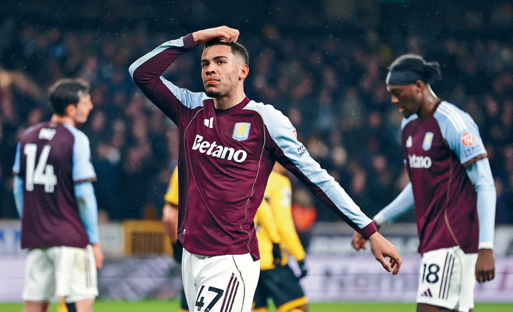 維拉淨吞狼隊兩蛋。