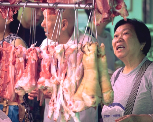 內地豬肉最快周日恢復供港。資料圖片