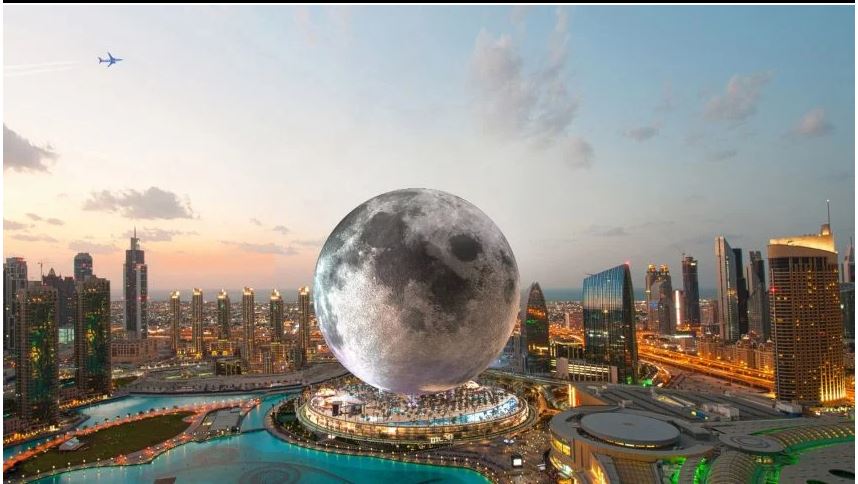 月球酒店將是一個  224米的巨大球體。
