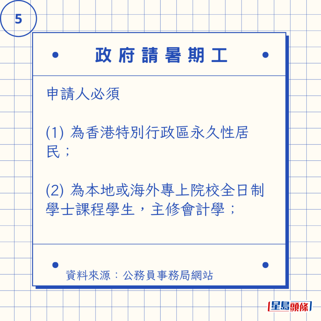 申請人必須 (1) 為香港特別行政區永久性居民; (2) 為本地或海外專上院校全日制學士課程學生,主修會計學; 申請人必須 (1) 為香港特別行政區永久性居民; (2) 為本地或海外專上院校全日制學士課程學生,主修會計學;