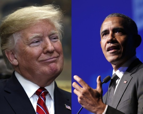 特朗普再次批评奥巴马的医改方案是灾难。AP