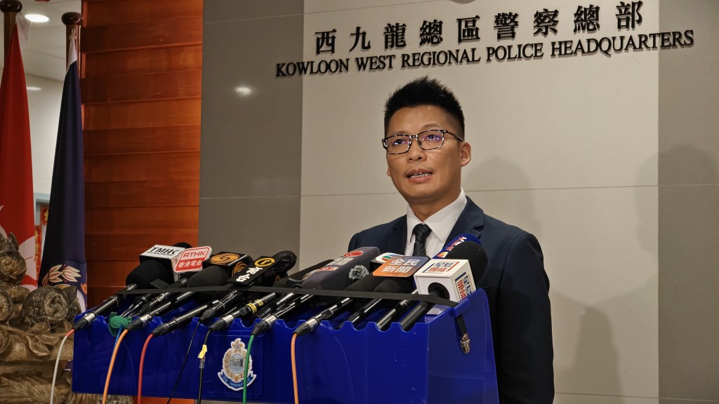 西九龍總區重案組第三隊總督察許仲恒。黃文威攝 西九龍總區重案組第三隊總督察許仲恒。黃文威攝