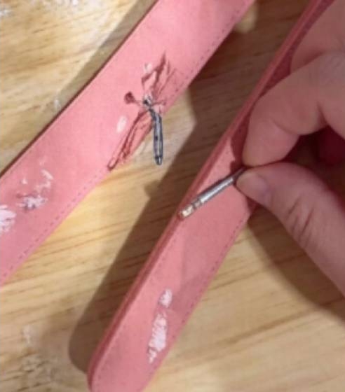 山西男吃雙匯火腿腸驚見藏兩鋼釘。