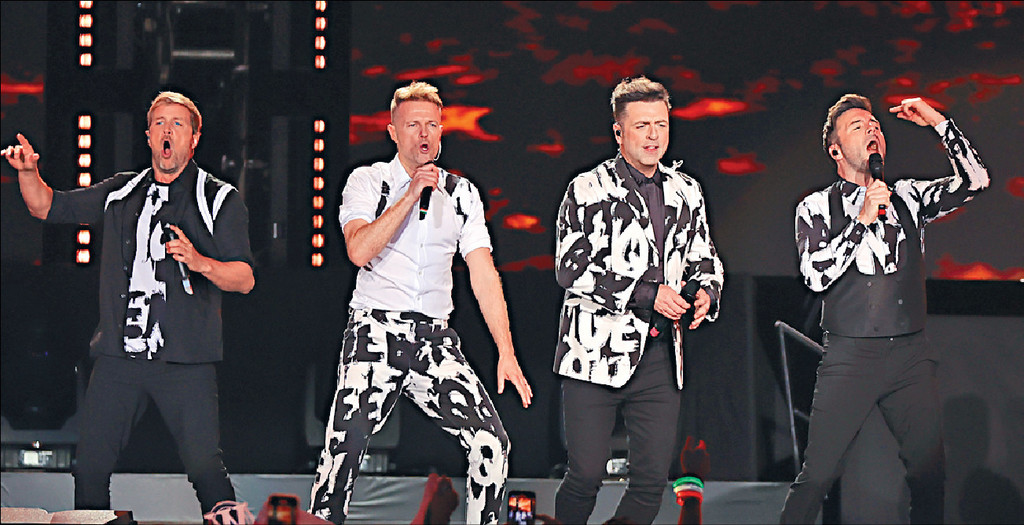 ■愛爾蘭男子組合Westlife在情人節作首場演出。
