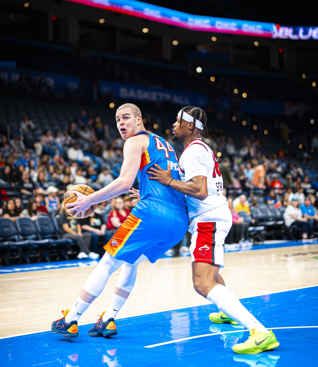 圖比治上周被下放至雷霆G聯賽姊妹隊奧克拉荷馬藍色進行實戰調整。AFP 圖比治上周被下放至雷霆G聯賽姊妹隊奧克拉荷馬藍色進行實戰調整。AFP