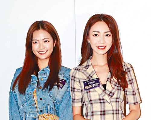 黄嘉雯（右）、游嘉欣均有兴趣上堂学配音。