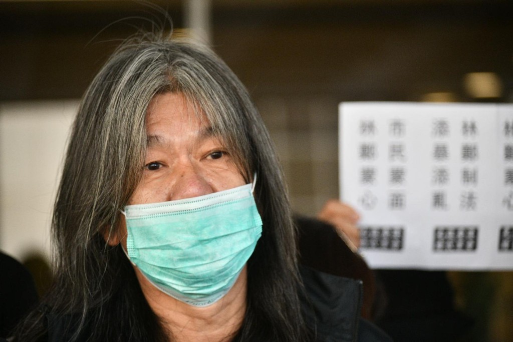 「長毛」梁國雄對判決表示失望。