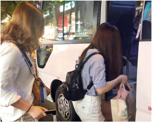 部分被捕女子。