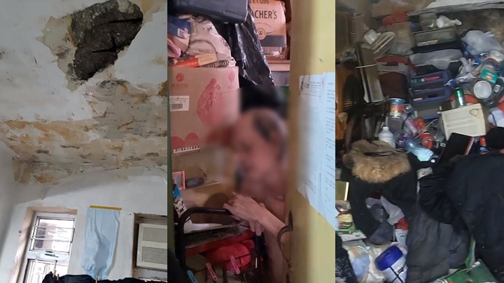 《東張西望》今晚報道一宗樓下滲水揭發上層住戶屋企堆滿垃圾。