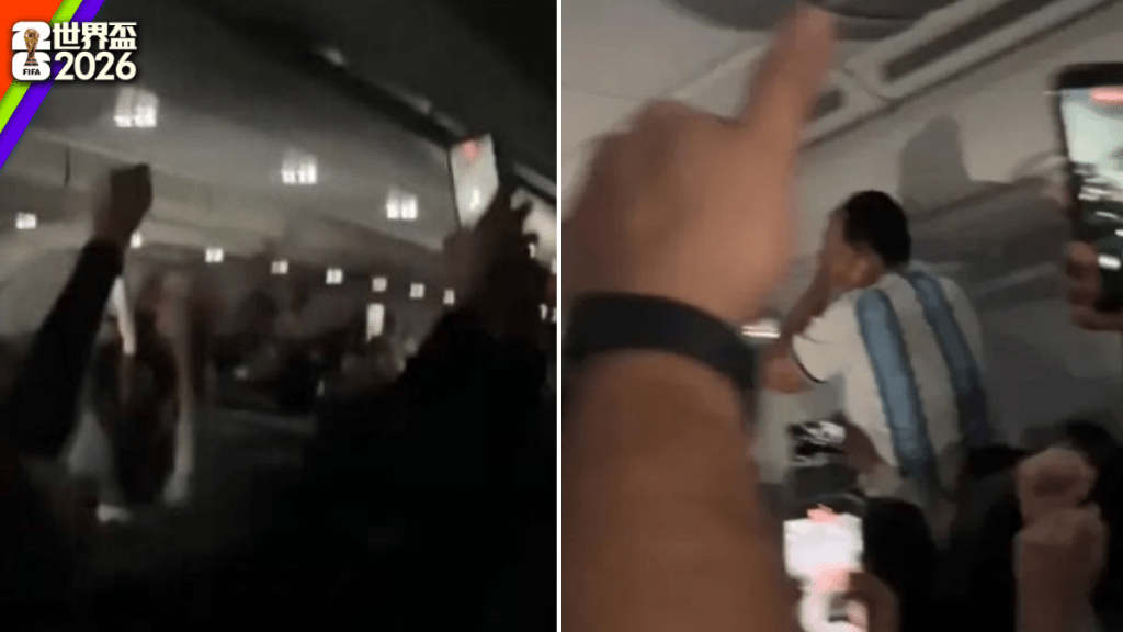一名機師戲稱「恭喜阿根廷」令球迷以為贏波陷入狂歡。 TikTok
