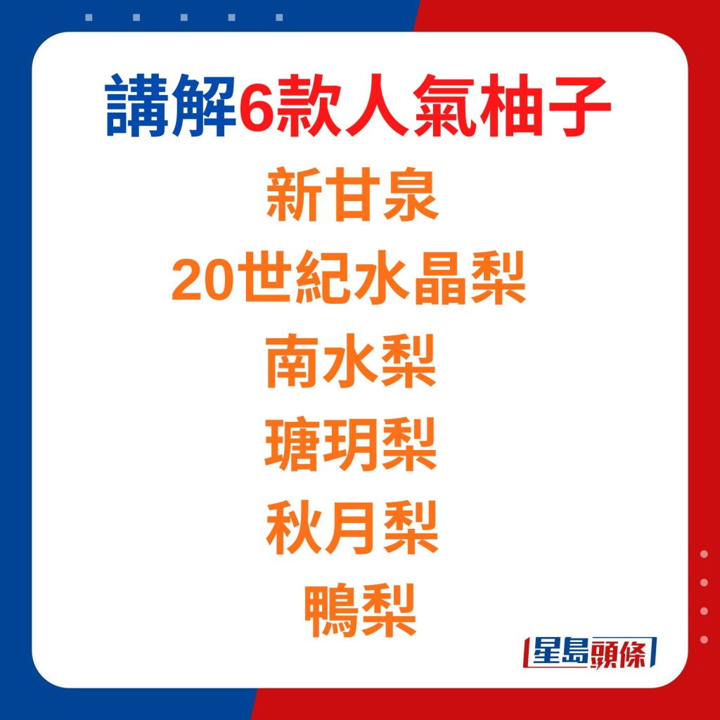 新甘泉/20世紀水晶梨/南水梨/瑭玥梨/秋月梨/鴨梨