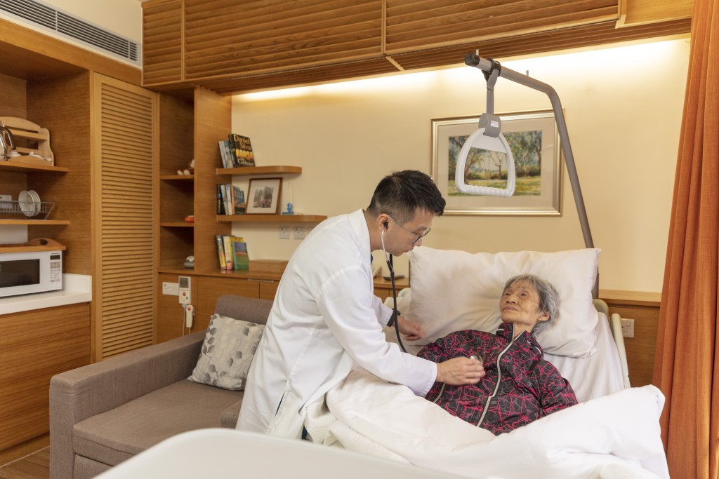 沙田善終照護中心善寧之家為晚期病人設立紓緩及24小時病床服務。(受訪者提供)