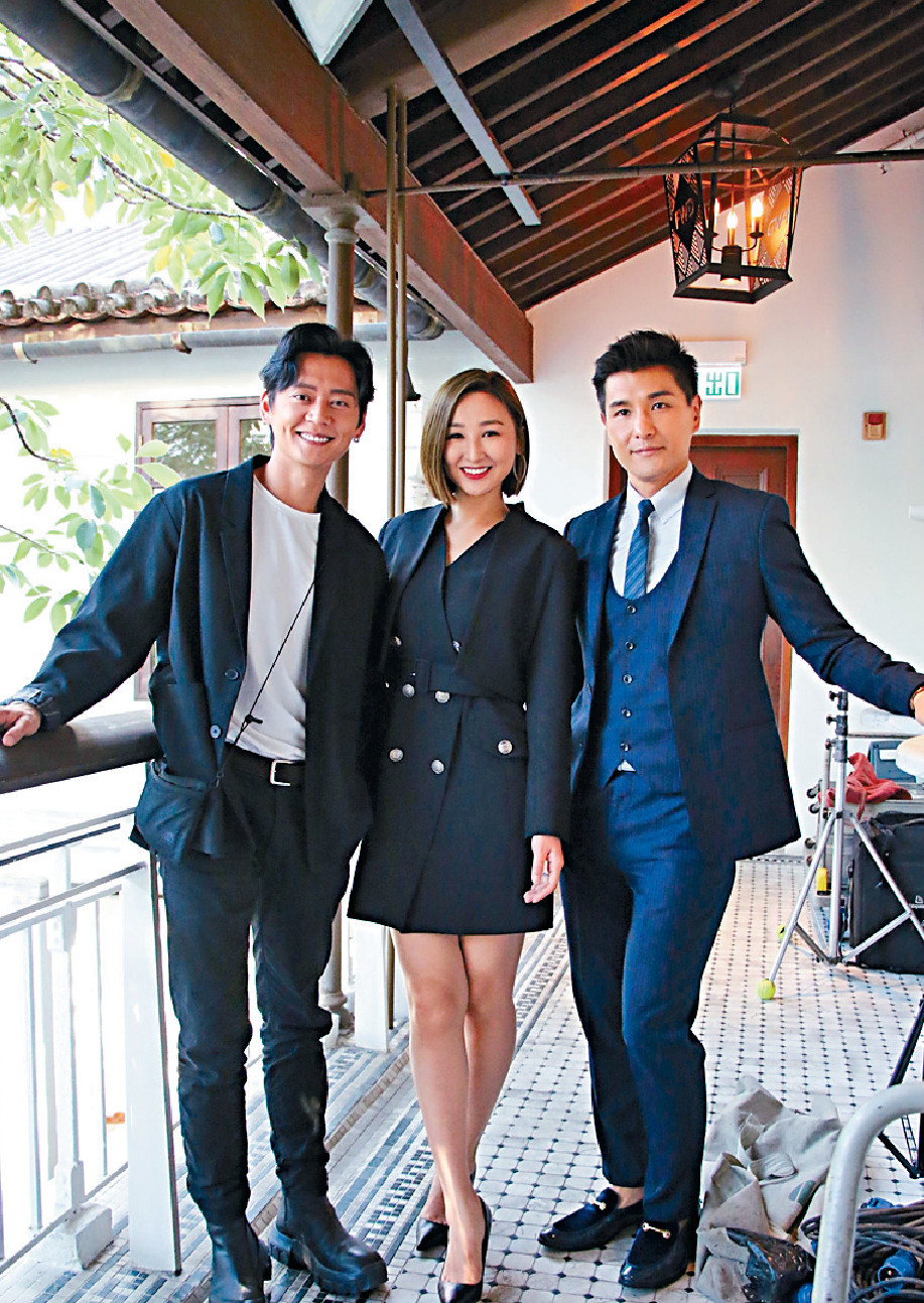 ■張振朗、陳展鵬及高海寧拍新劇，高Ling笑言用兩男嚟襯佢。
