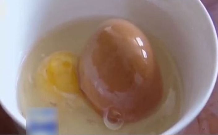 巨蛋內還有一隻帶硬殼的雞蛋。網圖