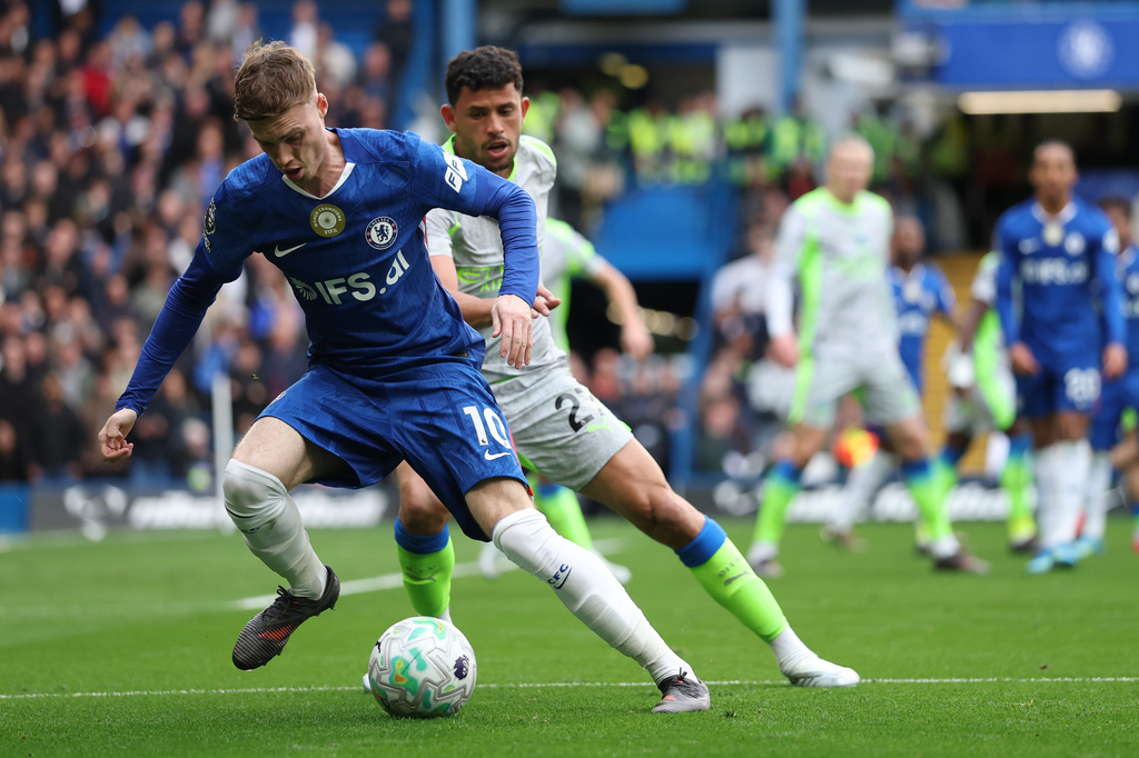 車路士0:3曼城。美聯社 車路士0:3曼城。美聯社