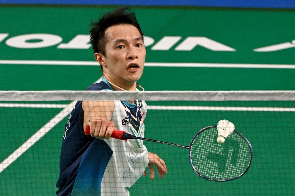 伍家朗激戰75分鐘2:1反勝西本拳太。AFP 伍家朗激戰75分鐘2:1反勝西本拳太。AFP