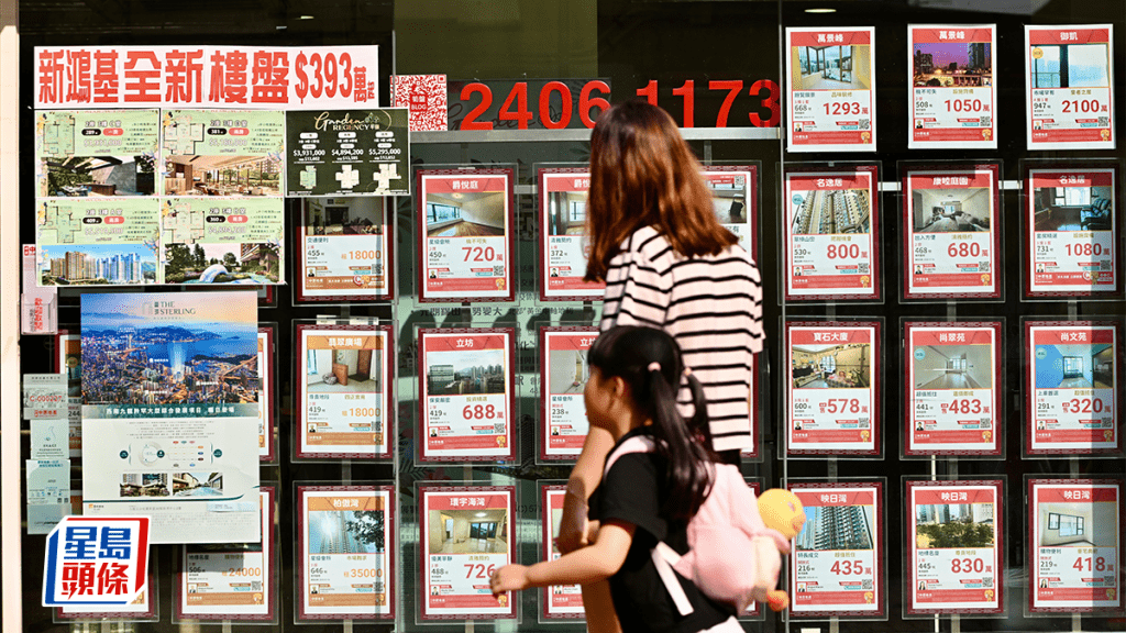 差估署7月樓價指數按月跌0.46% 13連升斷纜 租金連升9月再破頂