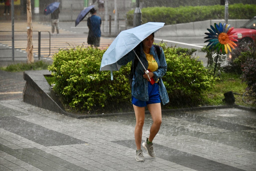 天文台昨日(14日)一度發出黑色暴雨警告信號。