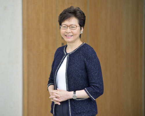 林鄭月娥鼓勵香港青年主動了解及參與大灣區發展,以求更好的發展機會。資料圖片