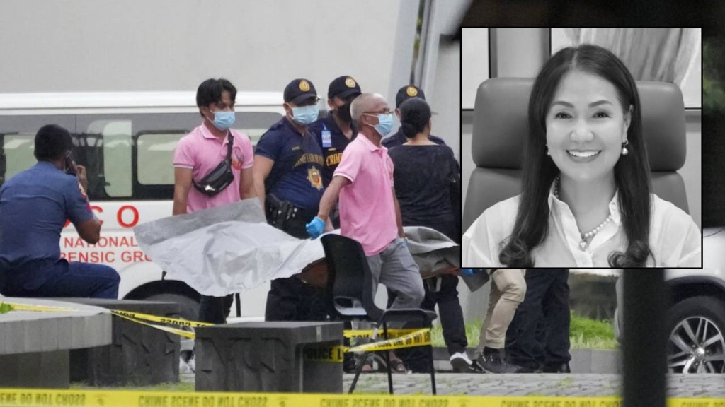 菲律賓一所大學發生槍擊案,一名前女市長遇刺身亡。AP圖片