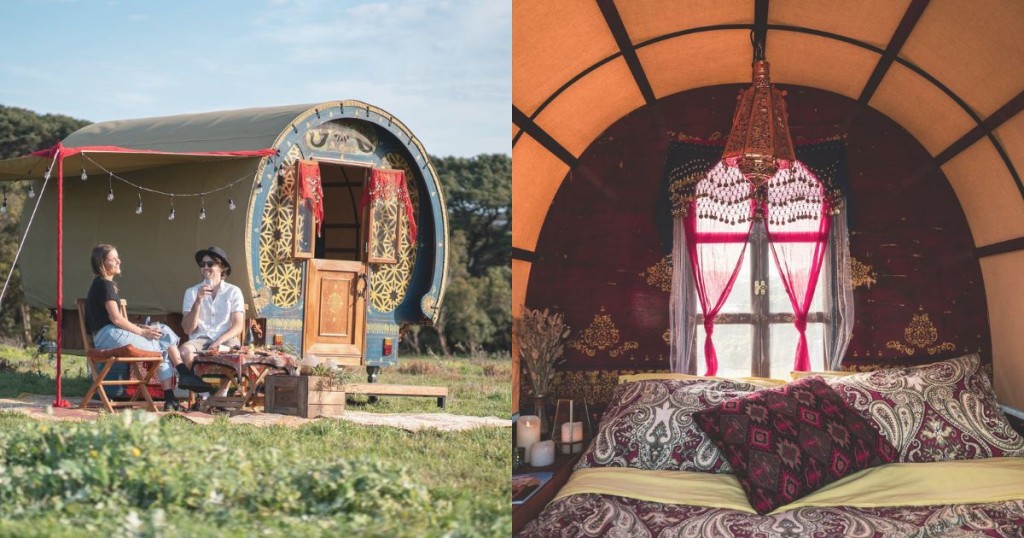 在摩宁顿半岛可找到营帐外观犹如吉普赛马车模样的Gypsy Wagon Glamping。