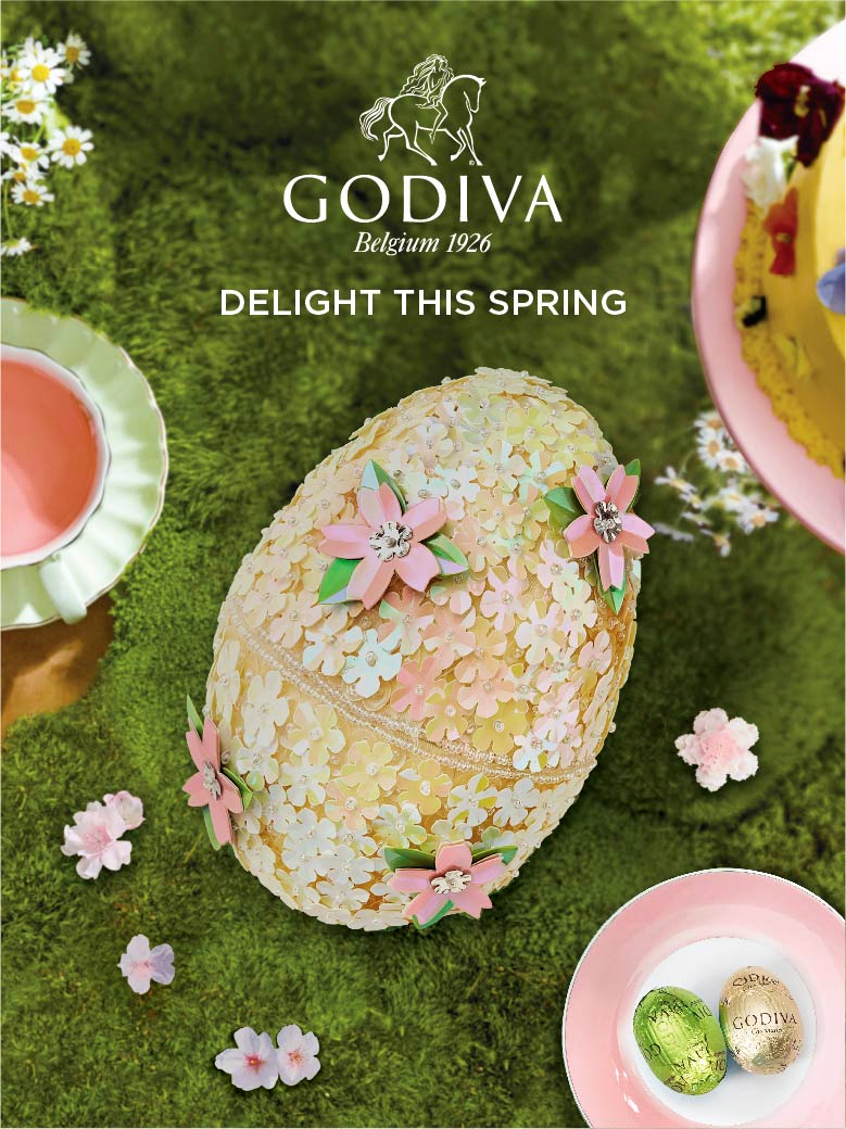 GODIVA推出華麗復活蛋朱古力禮盒，可當作首飾盒。