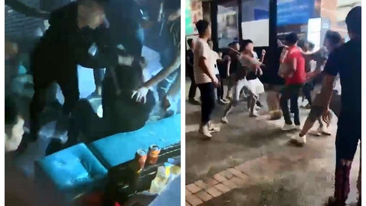 本周日毆鬥片段流出。
